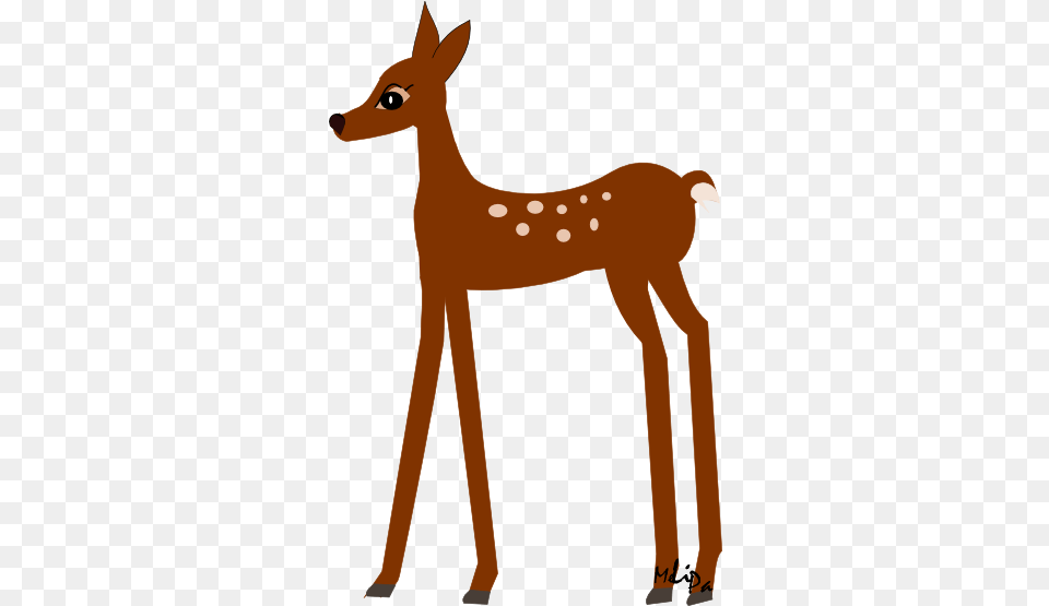 Baby Deer Clipart Deer Animated No Background, Animal, Mammal, Wildlife, Adult Free Transparent Png