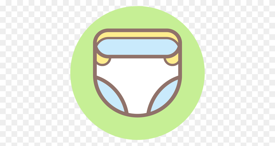 Baby Diaper Circle Icon, Clothing, Underwear, Lingerie, Panties Free Png