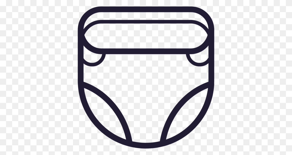 Baby Diaper Stroke Icon Free Transparent Png