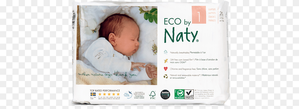 Baby Diapers Single Pack Size Naty Diapers, Person, Furniture, Newborn, Crib Png