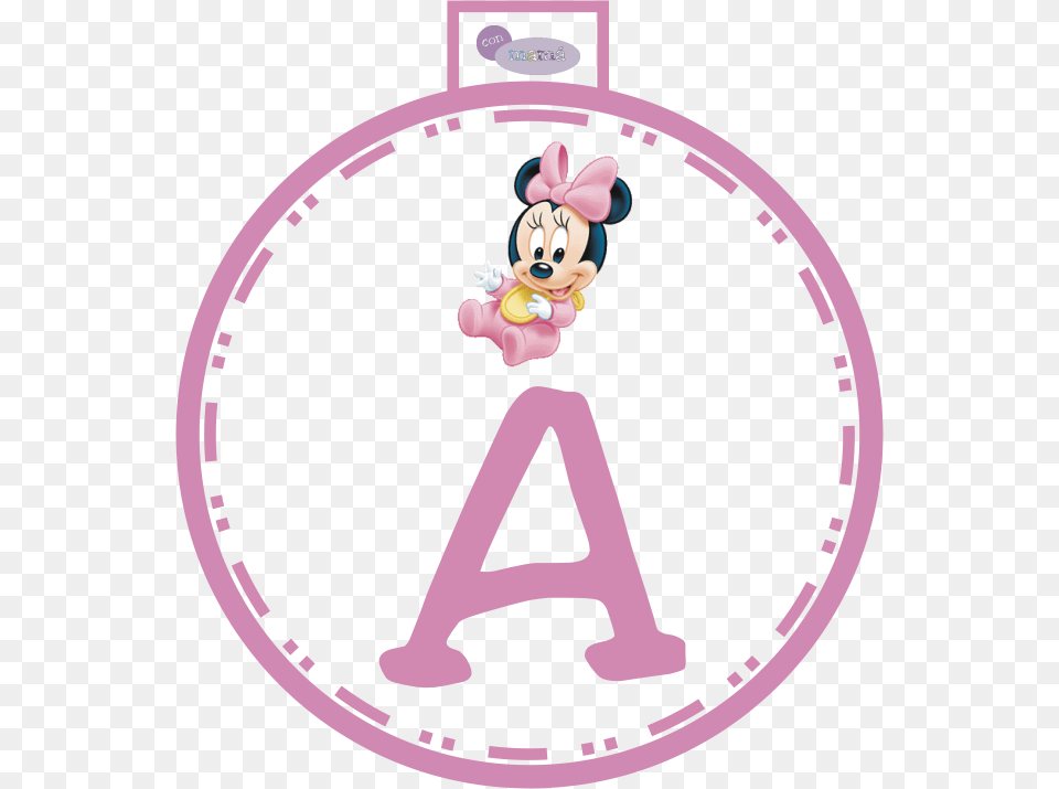 Baby Disney Minnie Mouse Mice Numbers Letters Disney Baby Minnie Mouse Edible Image Cake Toppers, Hoop, Person Free Png