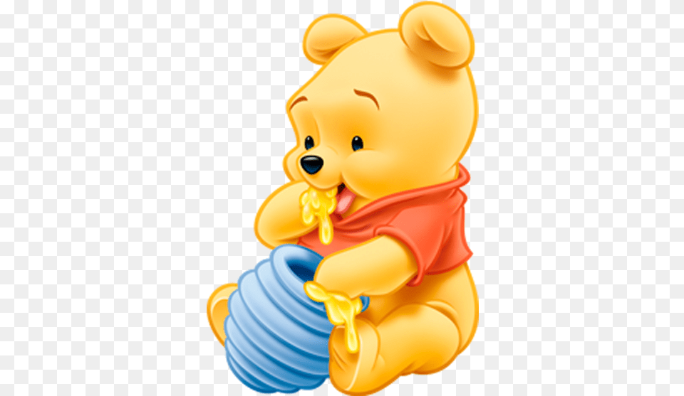 Baby Disney Winnie The Pooh, Toy, Cream, Dessert, Food Png Image