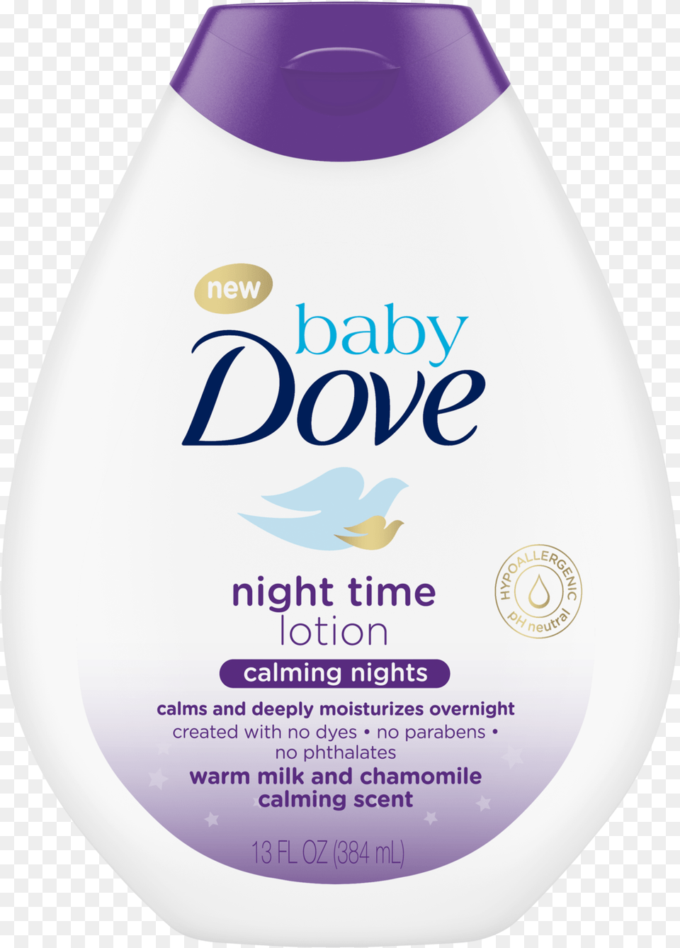 Baby Dove Calming Nights Lotion 13 Oz Baby Dove Night Time, Bottle, Shampoo, Herbal, Herbs Png