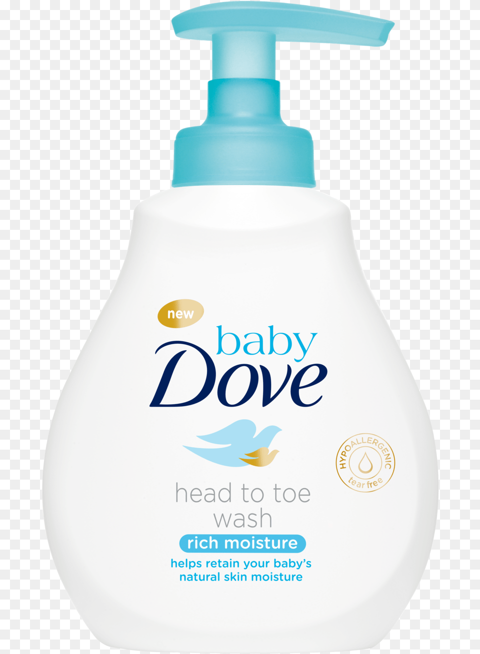 Baby Dove Rich Moisture Head To Toe Wash 200ml Dove Baby Head To Toe Wash, Bottle, Lotion, Cosmetics, Shaker Free Png Download