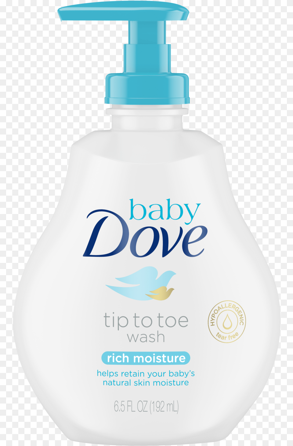 Baby Dove Rich Moisture Tip To Toe Wash 13 Oz Dove, Bottle, Lotion, Cosmetics, Shaker Free Transparent Png