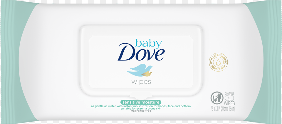 Baby Dove Sensitive Moisture Hand And Face Wipes 30 Dove, Soap Png Image