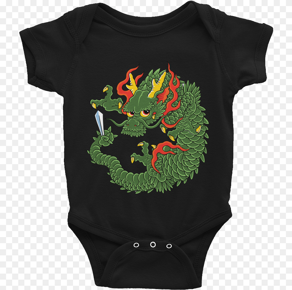 Baby Dragon Infant Bodysuit Infant Bodysuit, Clothing, T-shirt, Pattern, Electronics Png