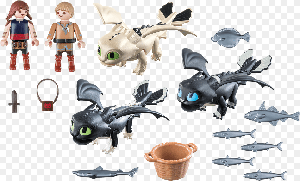 Baby Dragons With Children Playmobil Usa Playmobil Fish, Animal, Sea Life, Person Png Image
