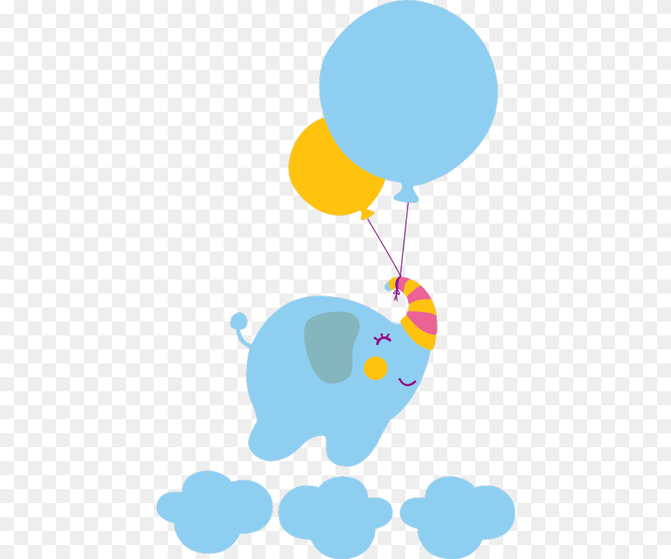 Baby Elephant, Balloon, Person Free Png Download