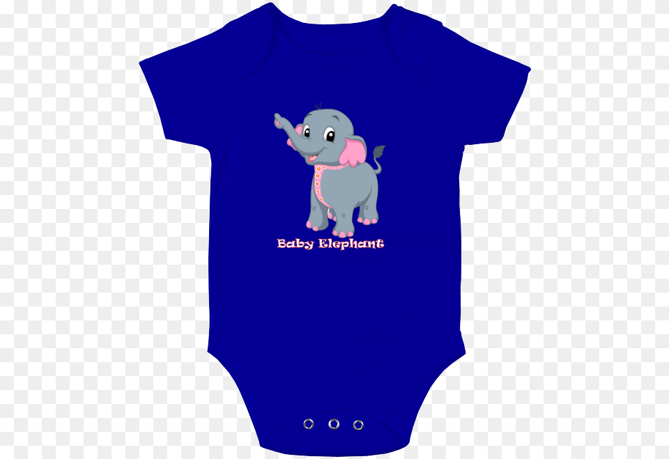 Baby Elephant Baby Bodysuit T Shirt, Clothing, T-shirt, Animal, Bear Free Png Download