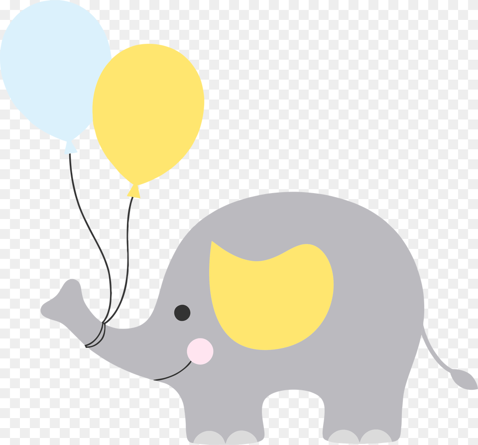 Baby Elephant Baby Shower Baby Shower, Balloon Png