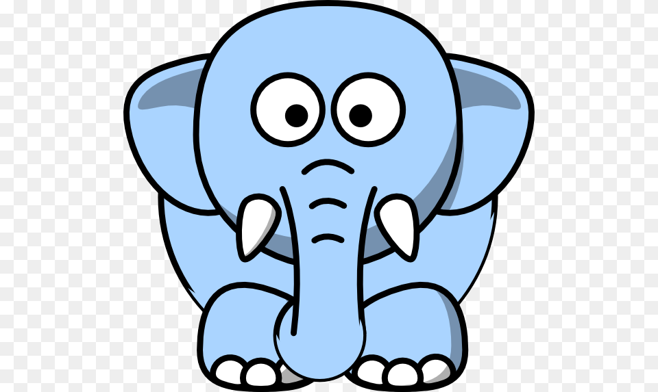 Baby Elephant Clipart Blue Light Blue Elephant, Animal, Wildlife, Mammal Free Transparent Png