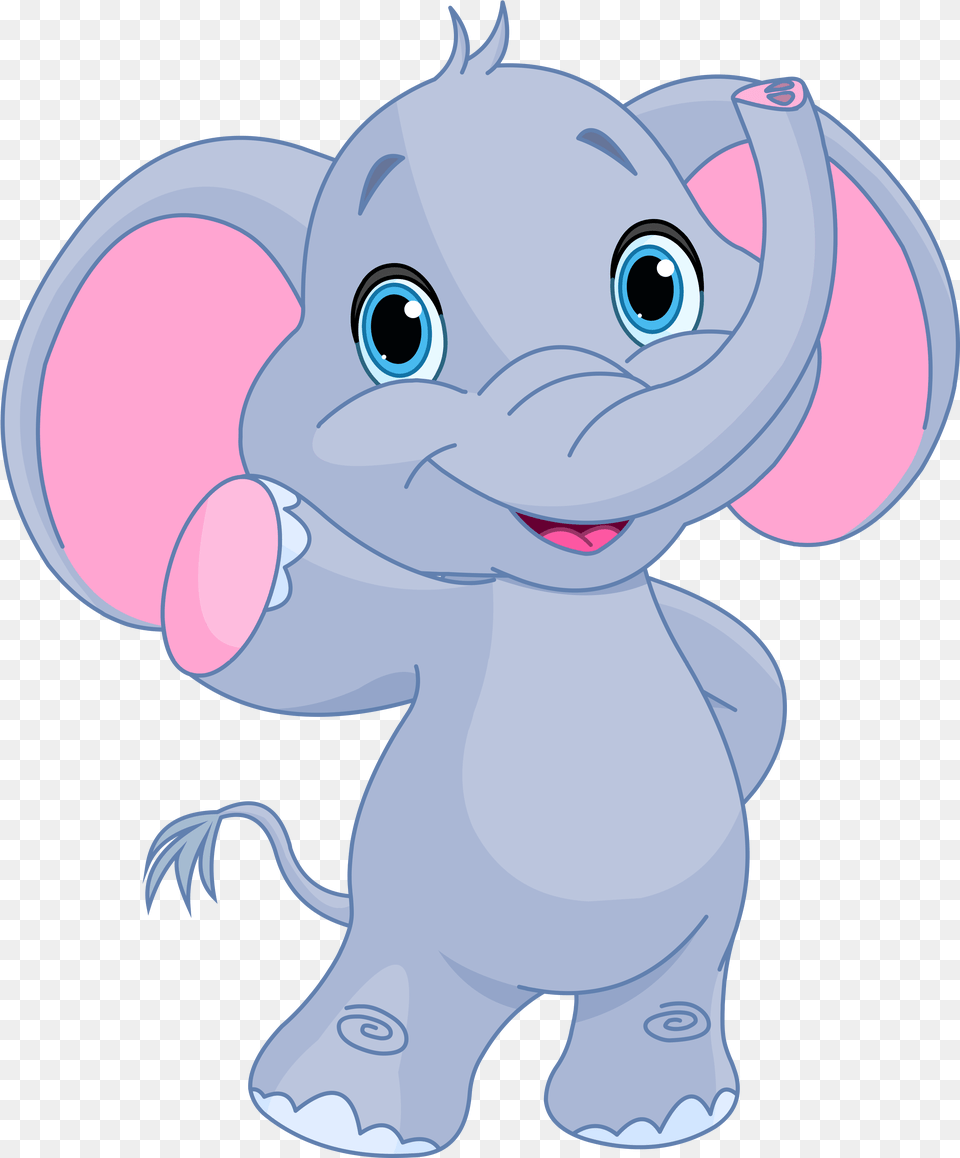 Baby Elephant Clipart Cute Elephant Clipart, Cartoon, Nature, Outdoors, Snow Free Png