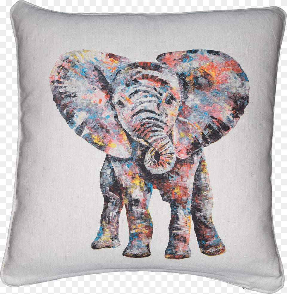 Baby Elephant Cushions 39nelly39 Framed Canvas Art Nelly By Becksy, Cushion, Home Decor, Pillow, Animal Png Image