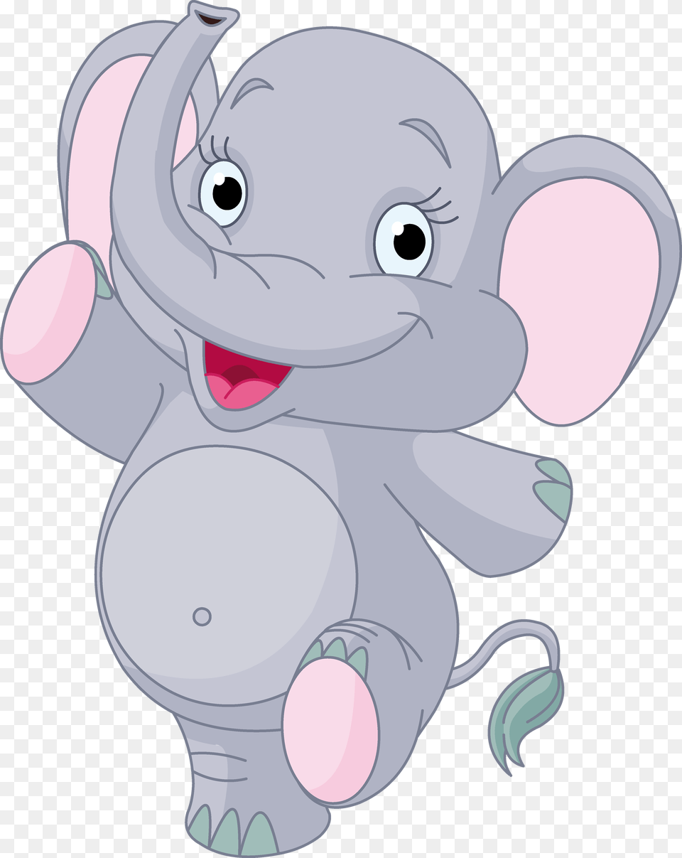 Baby Elephant Elephant Hd Photo Clipart Cute Cartoon Baby Elephant, Book, Comics, Publication, Person Png