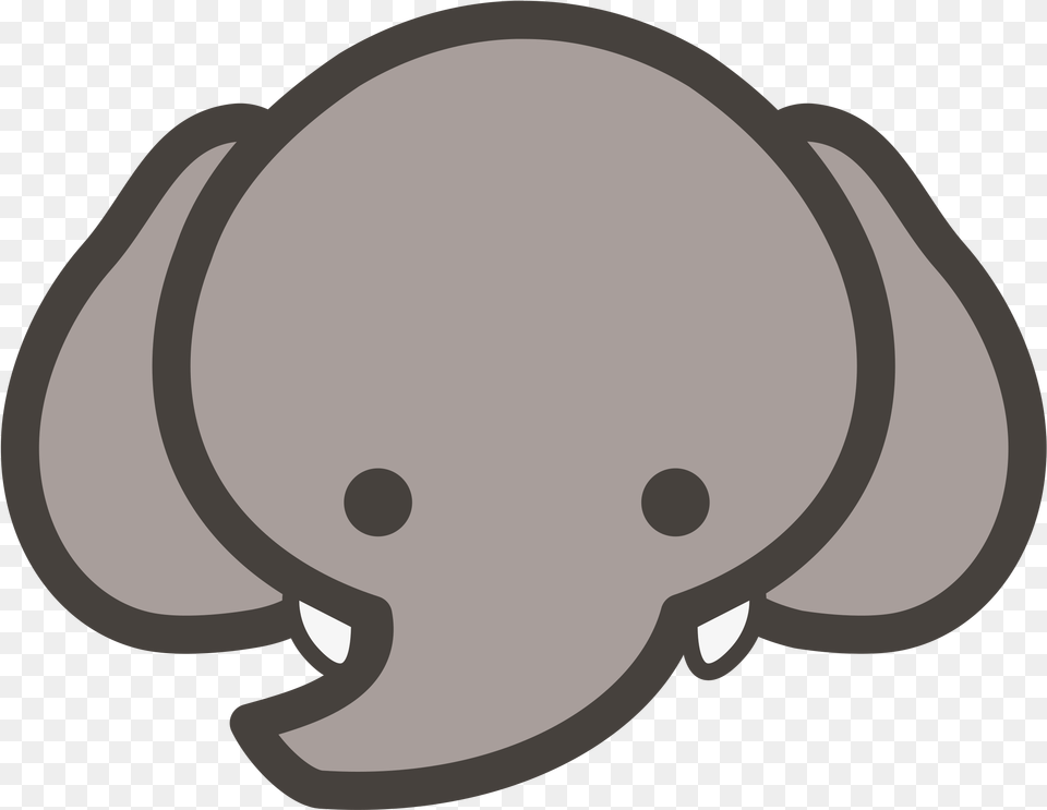 Baby Elephant Head Clipart, Animal, Mammal, Wildlife Free Png Download