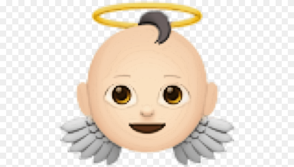 Baby Emoji Angel Baby Emoji Hd, Person, Toy Png Image