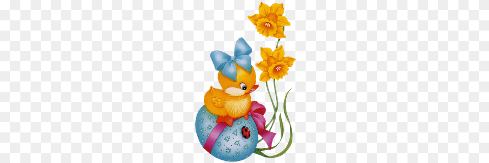 Baby Esater Clipart Baby Easter Cartoon Chicks Baby Easter, Flower, Plant, Egg, Food Png