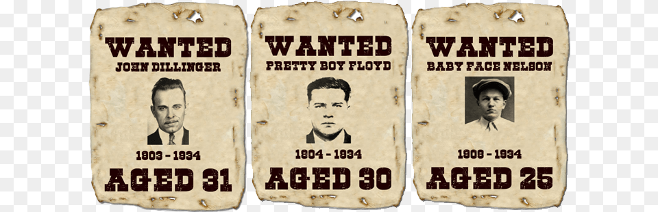 Baby Face Nelson And Pretty Boy Floyd, Advertisement, Poster, Adult, Person Free Transparent Png