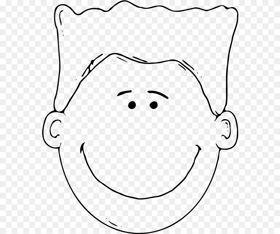 Baby Face Outline 2013 Italian Social Protests, Gray Free Transparent Png
