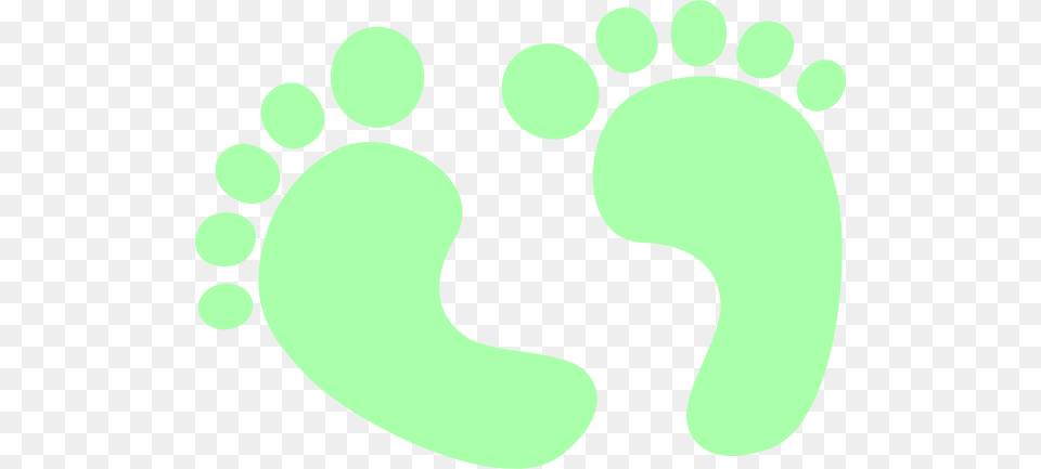 Baby Feet Baby Green Clip Arts For Web, Footprint Free Transparent Png