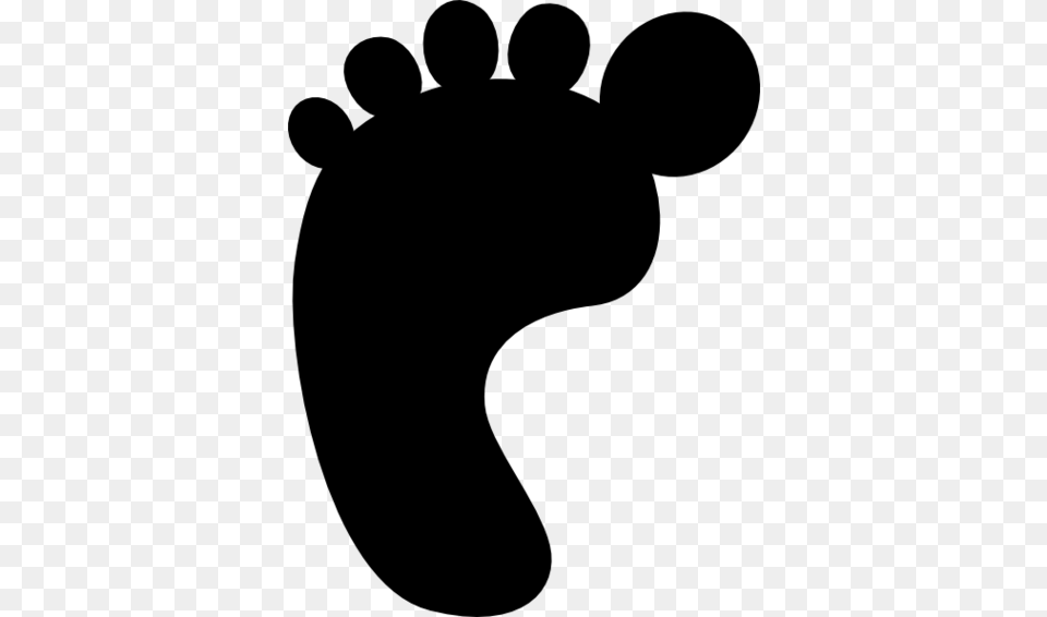 Baby Feet Clip Art, Gray Png Image