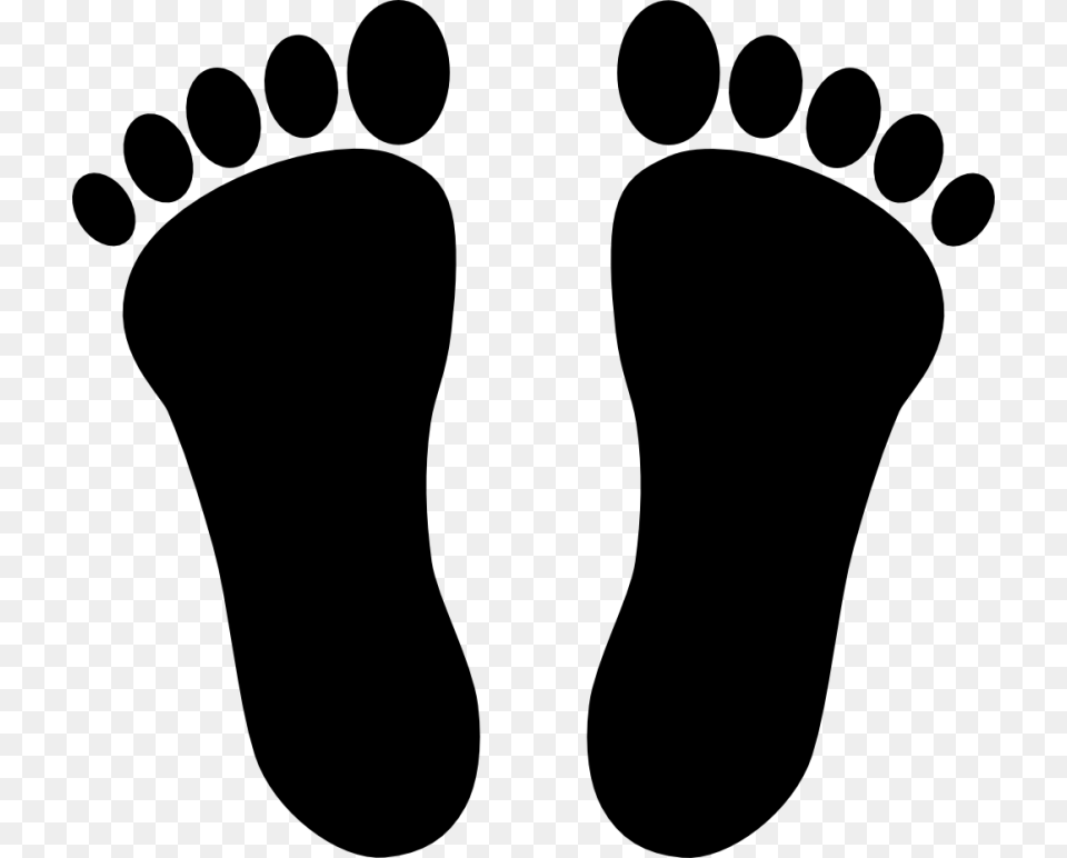 Baby Feet Clip Art, Gray Free Transparent Png