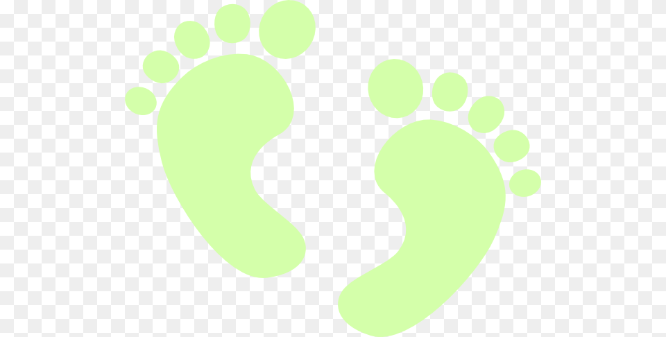 Baby Feet Green Clip Arts For Web, Footprint Png Image