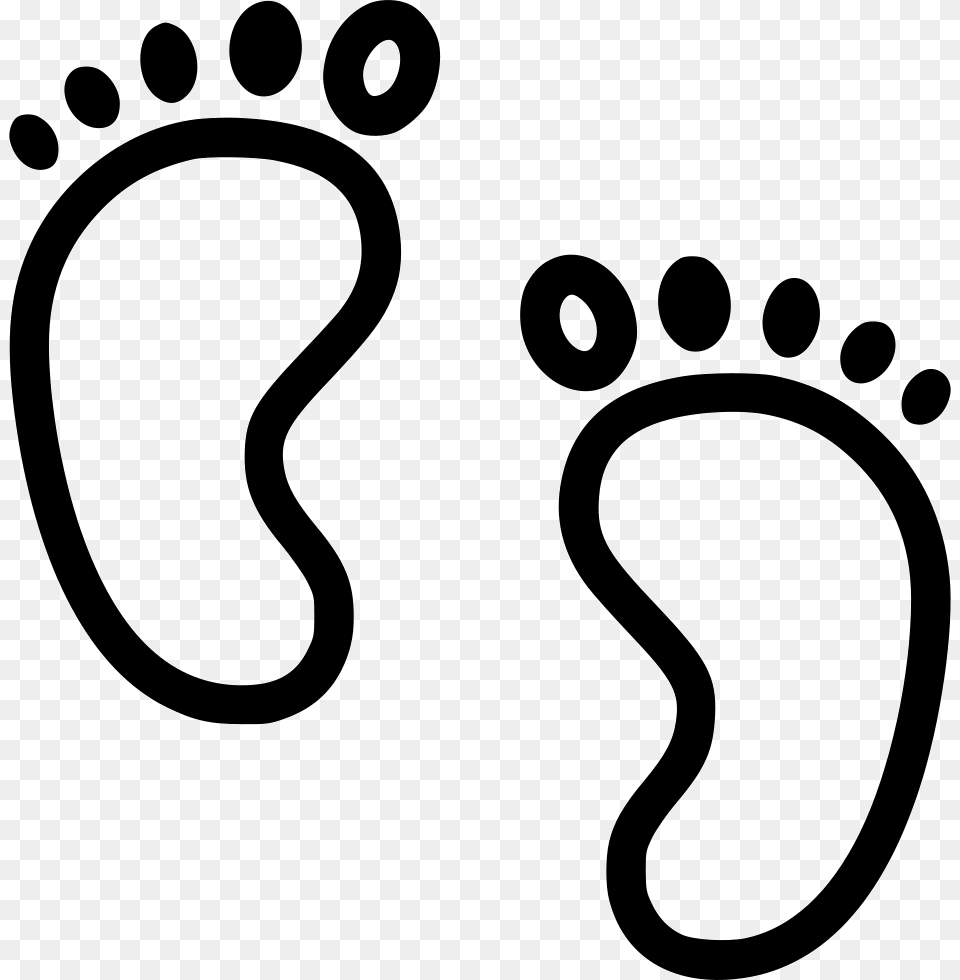 Baby Feet Icon Download, Footprint, Smoke Pipe Png Image