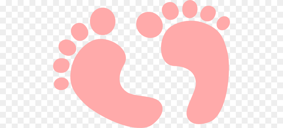 Baby Feet Peach Clip Art, Footprint Png