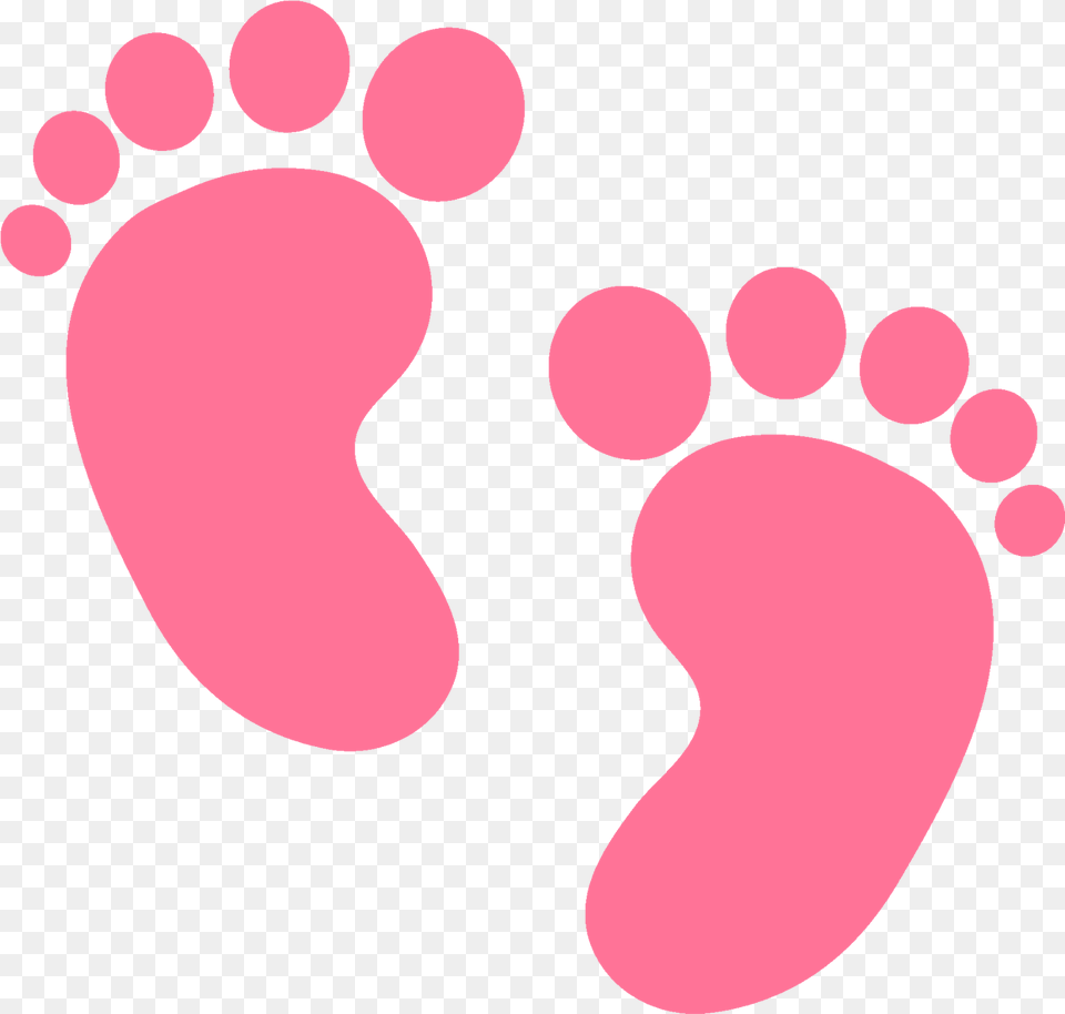 Baby Feet Pink, Footprint, Astronomy, Moon, Nature Free Png Download