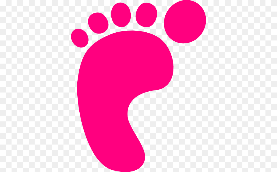 Baby Feet Pink Clip Art, Footprint Free Transparent Png