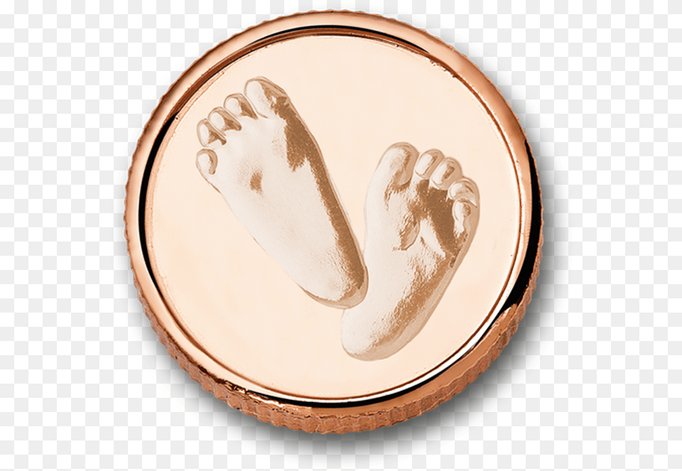 Baby Feet Rosegold Plated Reindeer, Face, Head, Person, Plate Png