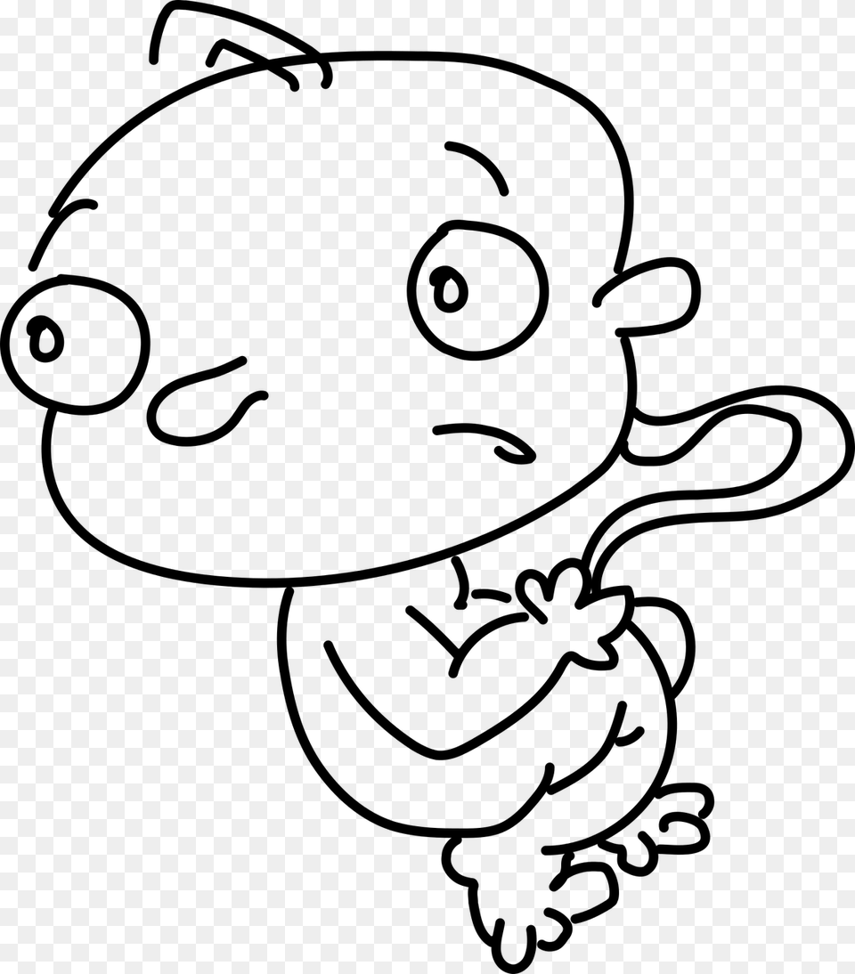 Baby Fetus Scare Picture Dead Baby Clipart, Gray Free Png