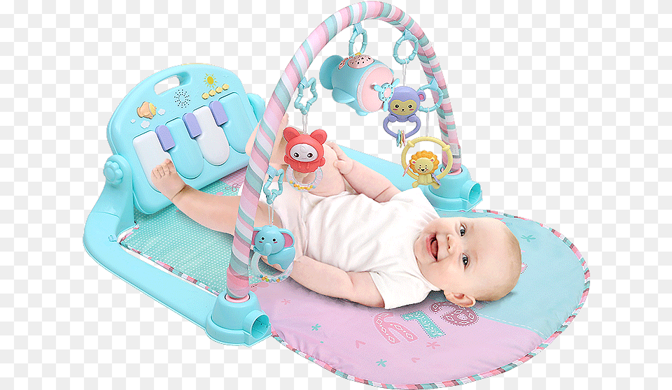 Baby Foot Piano Fitness Rack Newborn Baby Female 0 Child, Person, Furniture, Crib, Infant Bed Png Image
