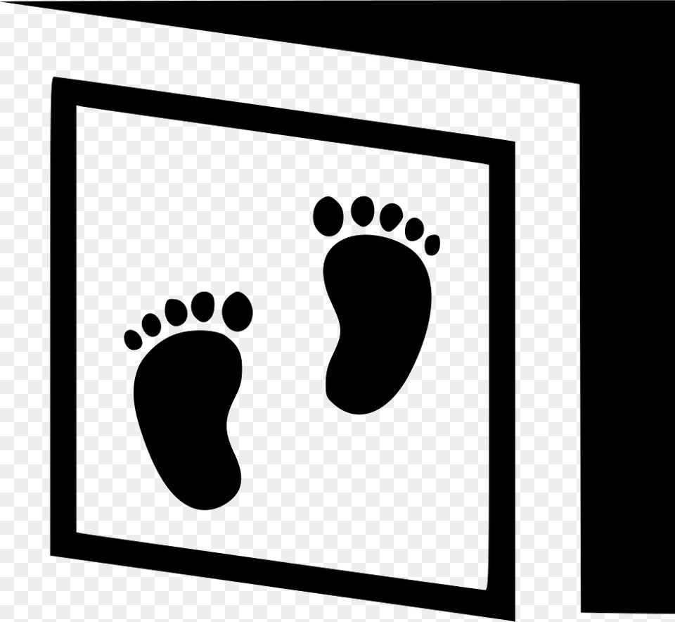 Baby Foot Print Card Book Animated Picture Of Feet, Footprint, Blackboard Png Image