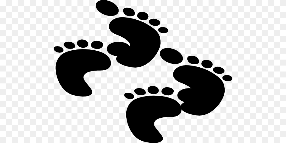 Baby Foot Prints Clip Art, Footprint Free Png