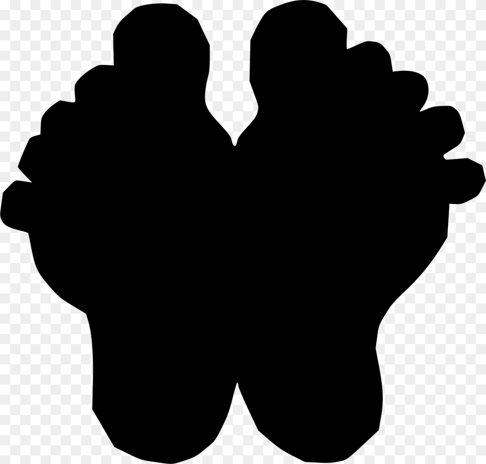 Baby Footprints Clip Art, Gray Free Png Download