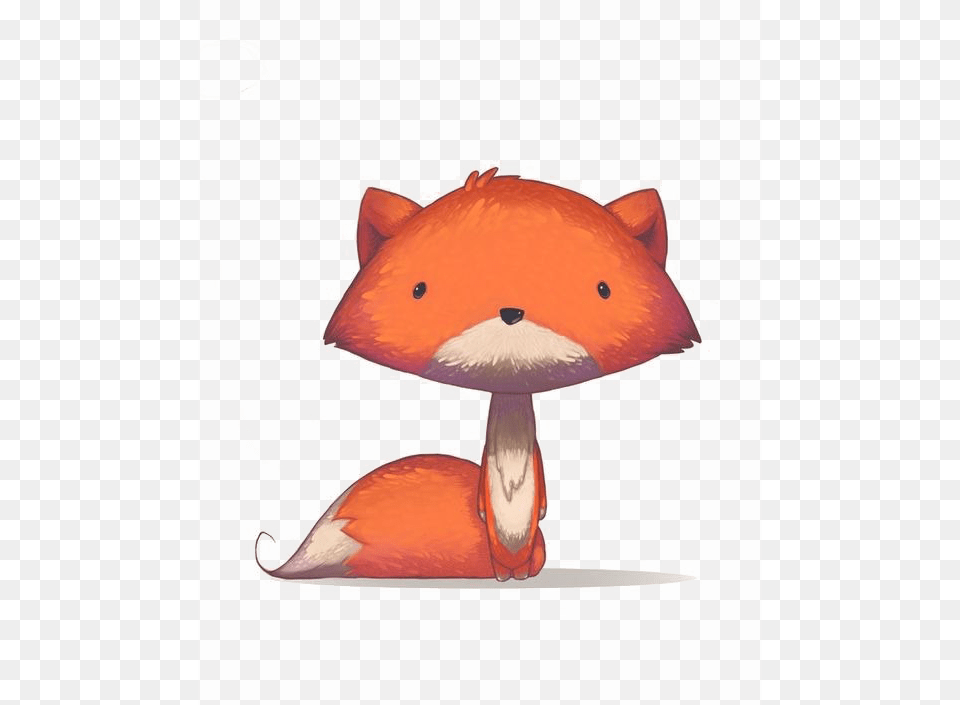 Baby Fox Background Illustration Of A Fox, Animal, Fish, Sea Life, Fungus Free Png Download