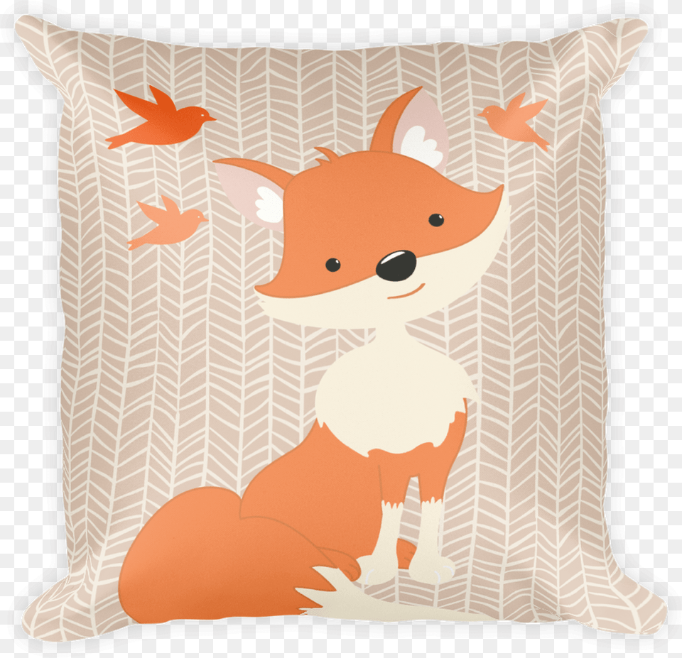 Baby Fox Pillow Red Fox, Cushion, Home Decor Png
