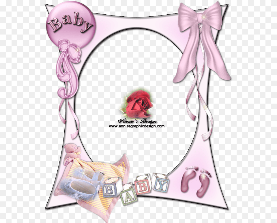 Baby Frame Designer Frames Annie Rose A Baby Girl, Flower, Plant, Adult, Bride Free Png Download