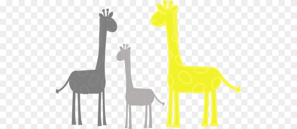 Baby Giraffe Family Clip Art, Animal, Mammal, Person Free Png Download