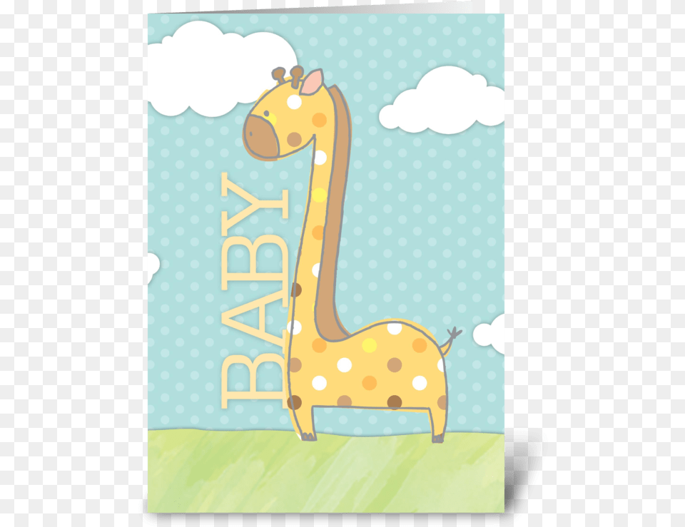 Baby Giraffe Greeting Card Giraffe, Art, Animal Free Png