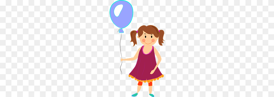 Baby Girl Balloon, Child, Female, Person Png Image