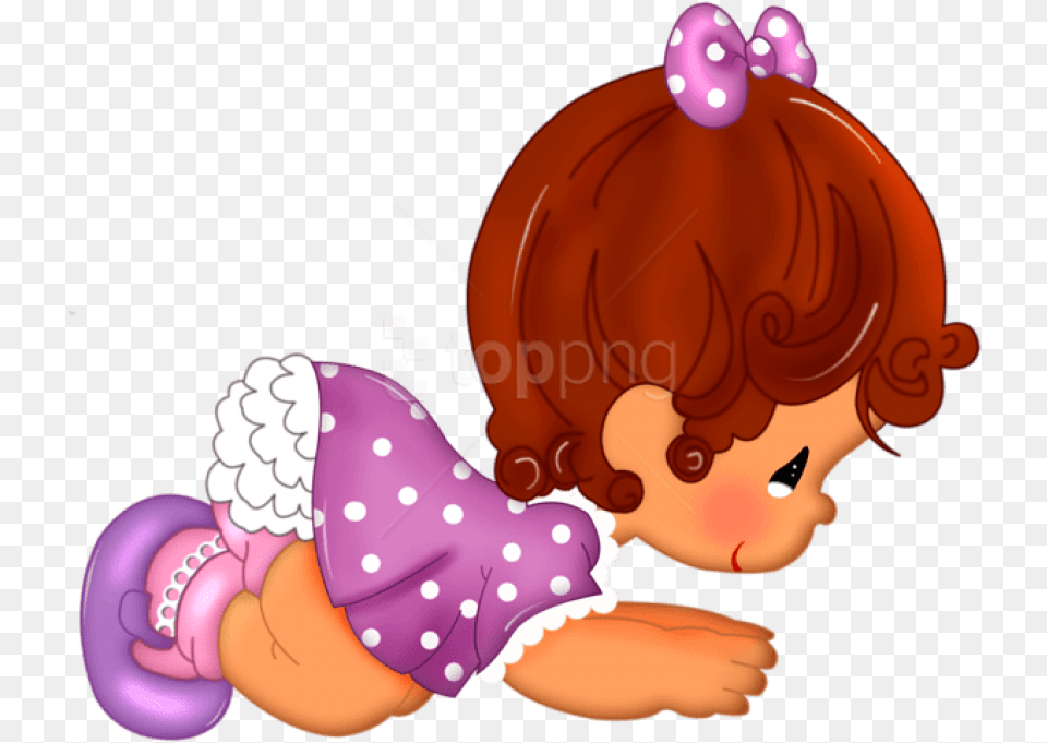 Baby Girl Cartoon Clipart Baby Girl Clipart, Toy, Person, Doll, Face Png Image