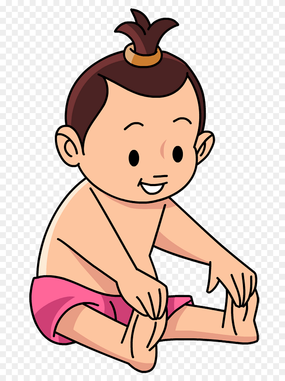 Baby Girl Clipart, Person, Cartoon, Face, Head Png Image