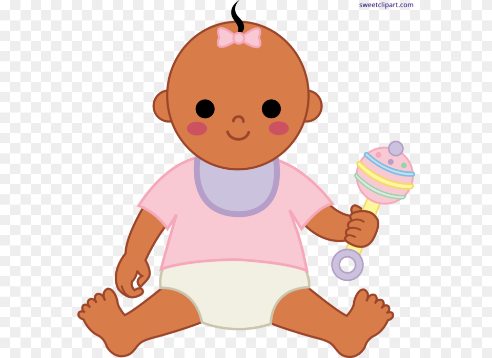 Baby Girl Clipart, Rattle, Toy, Person, Face Png Image