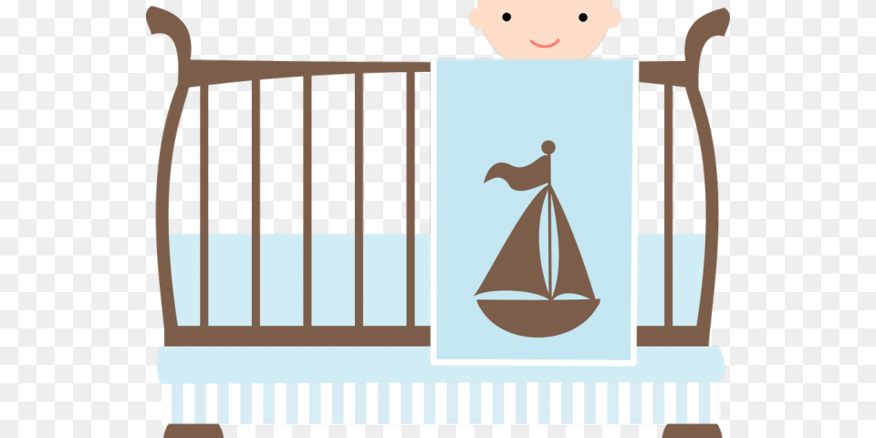 Baby Girl Clipart Crib Save The Date Baby Shower Boy, Furniture, Infant Bed, Gate, Bed Free Transparent Png