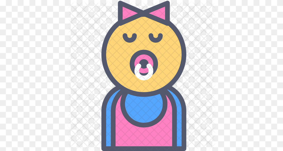 Baby Girl Icon Cartoon Free Transparent Png