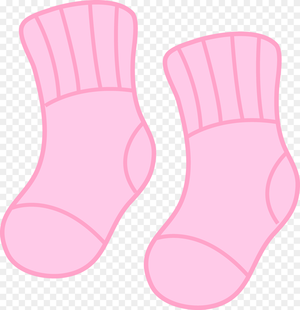 Baby Girl Pink Socks Clip Art Items, Clothing, Hosiery, Sock, Diaper Png